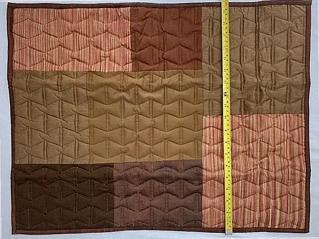 2 Crate & Barrel Multicolored Quilted Standard Shams Samara 20 X 26 Unused MCM