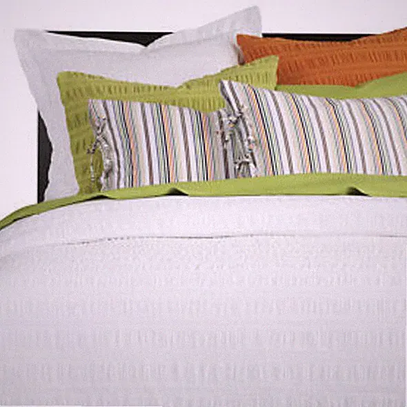 Crate & and Barrel ARDEN STRIPE Standard Shams x 2! NWOT