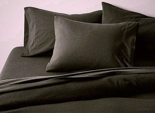 Crate And Barrel Olive Green Linen Duvet Cover King Size