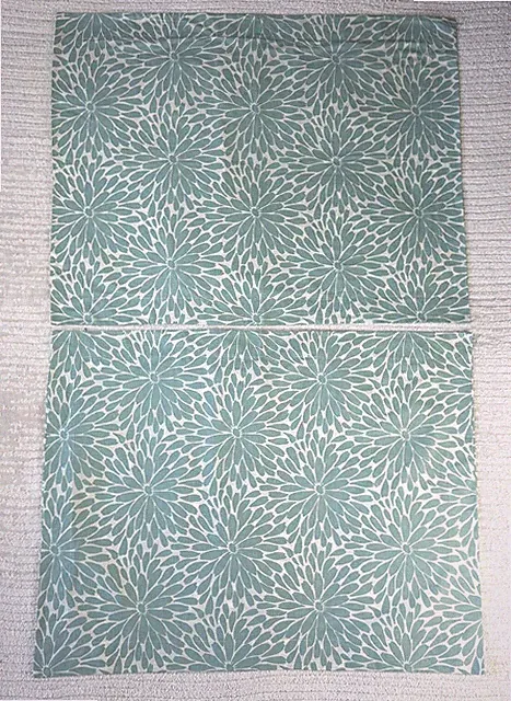 Crate & Barrel Floral Bloom Aqua Blue Green 100% Cotton Standard 2 Pillow Shams