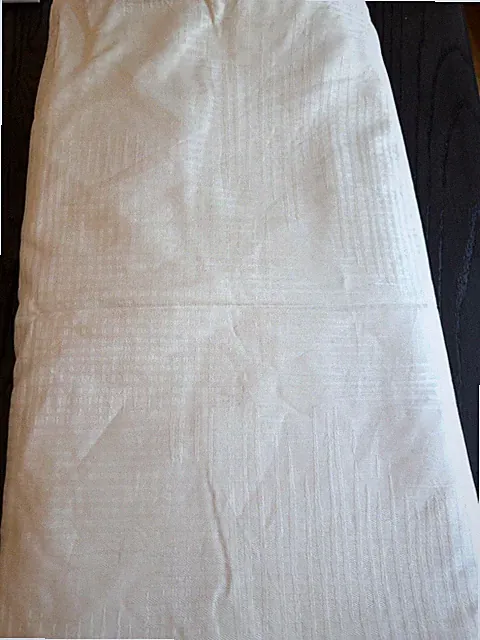 Crate & Barrel Full/Queen Duvet Cover Cream Color 100% Organic Cotton