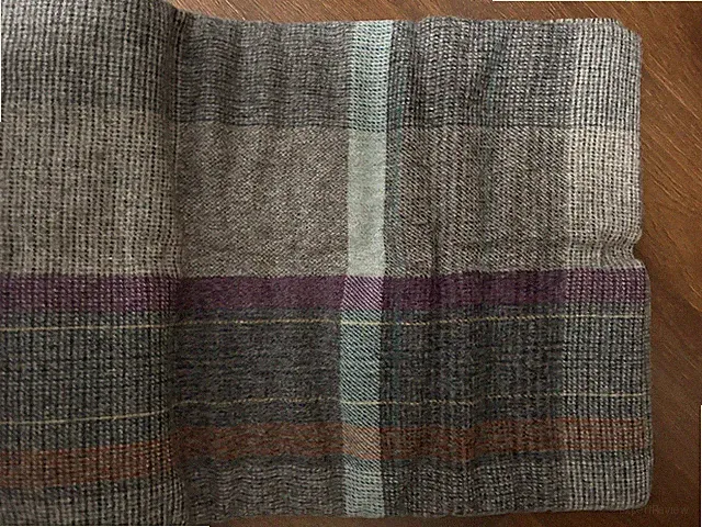 Crate & Barrel Wool Plaid Throw Made In England