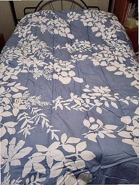 Marimekko Kukkula F/Q Comforter + 1 Standard Sham Sky Blue, Hard to Find Classic